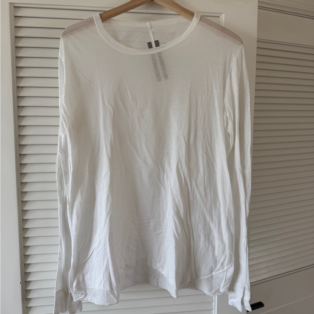 White Rick Owens Long-sleeve Shirt